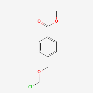molecular formula C10H11ClO3 B8474556 Methyl 4-[(chloromethoxy)methyl]benzoate CAS No. 88045-74-3