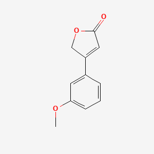 molecular formula C11H10O3 B8474564 4-(3-Methoxyphenyl)-2,5-dihydrofuran-2-one 