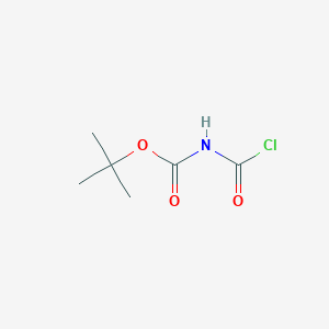 molecular formula C6H10ClNO3 B8474608 Tert-butyl (chlorocarbonyl)carbamate 