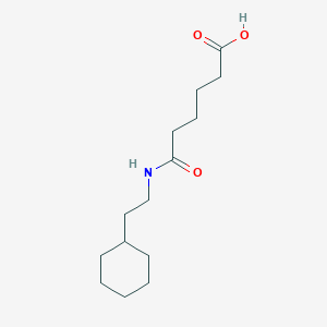 molecular formula C14H25NO3 B8474628 6-(2-Cyclohexylethylamino)-6-oxohexanoic acid 