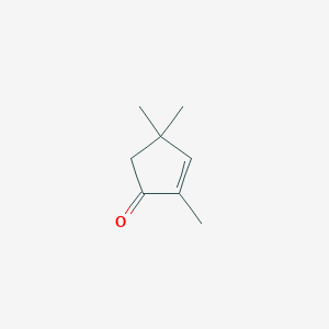 molecular formula C8H12O B8474660 2,4,4-Trimethylcyclopent-2-en-1-one CAS No. 17190-21-5