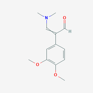 molecular formula C13H17NO3 B8474667 2-(3,4-Dimethoxyphenyl)-3-dimethylamino-2-propenal 