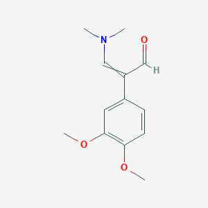 molecular formula C13H17NO3 B8474667 (Z)-2-(3,4-dimethoxyphenyl)-3-(dimethylamino)prop-2-enal 