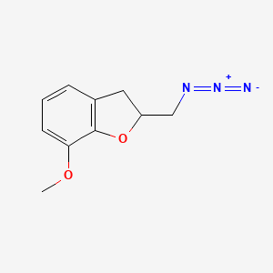 molecular formula C10H11N3O2 B8474672 2-Azidomethyl-7-methoxy-2,3-dihydro-benzofuran 