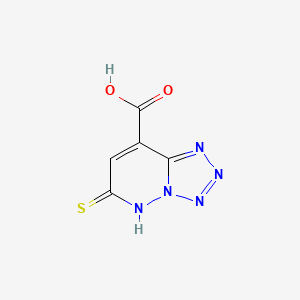 molecular formula C5H3N5O2S B8474681 6-Sulfanylidene-5,6-dihydrotetrazolo[1,5-b]pyridazine-8-carboxylic acid CAS No. 77813-59-3