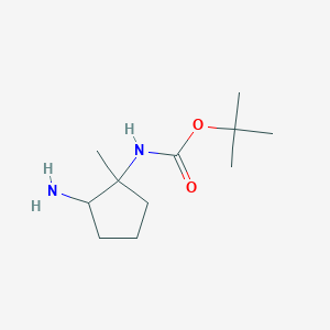 tert-Butyl N-(2-amino-1-methylcyclopentyl)carbamate