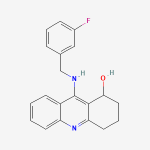 1,2,3,4-Tetrahydro-9-(((3-fluorophenyl)methyl)amino)-1-acridinol