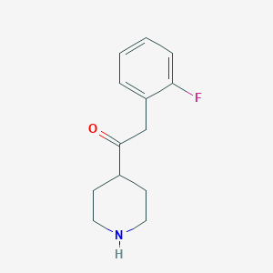 2-(2-Fluorophenyl)-1-piperidin-4-ylethanone