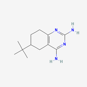 6-Tert-butyl-5,6,7,8-tetrahydroquinazoline-2,4-diamine