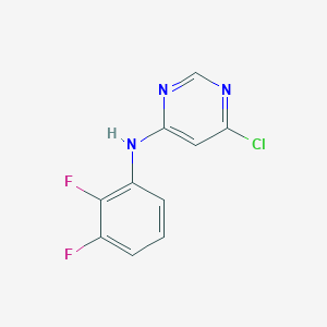 molecular formula C10H6ClF2N3 B8474795 4-Chloro-6-(2,3-difluoroanilino)pyrimidine 