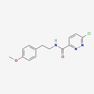 molecular formula C14H14ClN3O2 B8474814 6-Chloro-N-[2-(4-methoxyphenyl)ethyl]-3-pyridazinecarboxamide CAS No. 840490-81-5