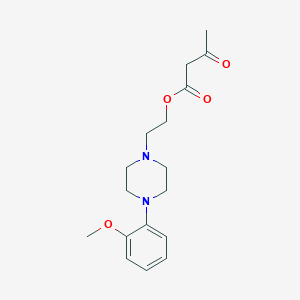 molecular formula C17H24N2O4 B8474843 2-[4-(2-Methoxyphenyl)piperazin-1-yl]ethyl 3-oxobutanoate CAS No. 90096-21-2
