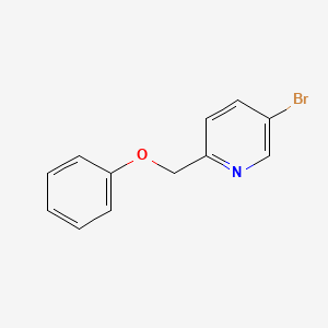 molecular formula C12H10BrNO B8474856 5-Bromo-2-phenoxymethyl-pyridine CAS No. 936342-92-6