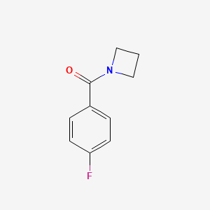 molecular formula C10H10FNO B8474872 Azetidin-1-yl(4-fluorophenyl)methanone 