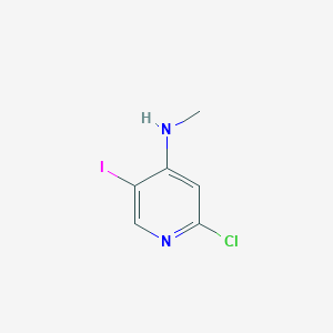 molecular formula C6H6ClIN2 B8474879 2-chloro-5-iodo-N-methylpyridin-4-amine 
