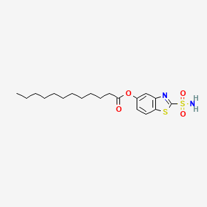 2-Sulfamoyl-1,3-benzothiazol-5-YL dodecanoate