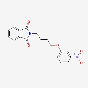 molecular formula C18H16N2O5 B8474906 2-[4-(3-Nitro-phenoxy)-butyl]-isoindole-1,3-dione 