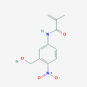 molecular formula C11H12N2O4 B8474955 N-[3-(Hydroxymethyl)-4-nitrophenyl]-2-methylprop-2-enamide CAS No. 821765-22-4