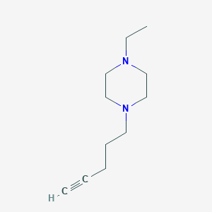 molecular formula C11H20N2 B8474977 1-Ethyl-4-(pent-4-ynyl)piperazine CAS No. 911397-83-6