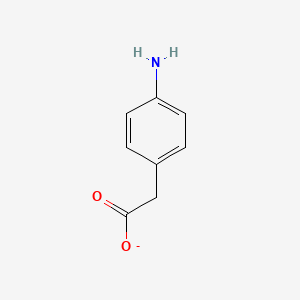 molecular formula C8H8NO2- B8474992 2-(4-Aminophenyl)acetate 