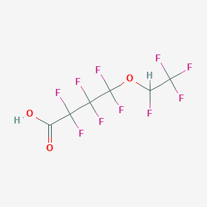 molecular formula C6H2F10O3 B8475017 2,2,3,3,4,4-Hexafluoro-4-(1,2,2,2-tetrafluoroethoxy)butanoic acid CAS No. 919005-52-0