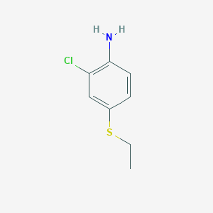 molecular formula C8H10ClNS B8475153 2-Chloro-4-(ethylthio)benzenamine CAS No. 75867-48-0