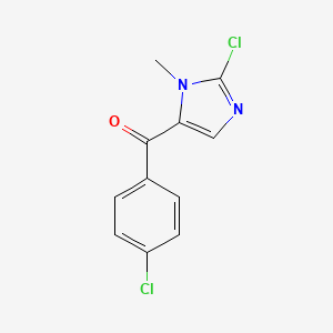 molecular formula C11H8Cl2N2O B8475239 (2-chloro-3-methyl-3H-imidazol-4-yl)-(4-chloro-phenyl)-methanone 