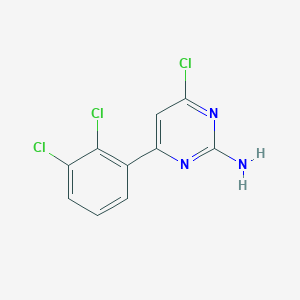molecular formula C10H6Cl3N3 B8475258 4-Chloro-6-(2,3-dichlorophenyl)pyrimidin-2-amine 