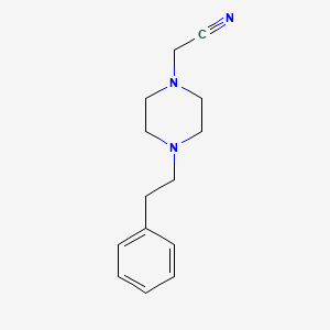 molecular formula C14H19N3 B8475282 (4-Phenethyl-piperazin-1-yl)-acetonitrile CAS No. 92326-92-6
