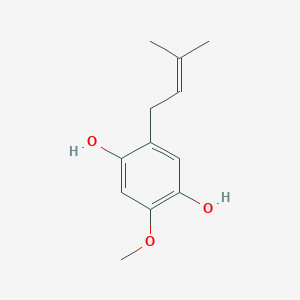 2-methoxy-5-(3-methylbut-2-enyl)benzene-1,4-diol