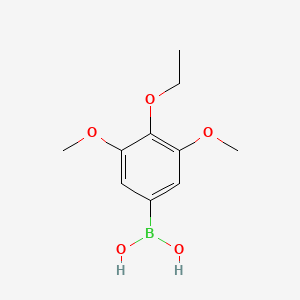 molecular formula C10H15BO5 B8475438 (4-Ethoxy-3,5-dimethoxyphenyl)boronic acid 
