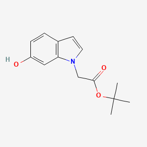 molecular formula C14H17NO3 B8475447 tert-Butyl (6-hydroxy-1H-indol-1-yl)acetate CAS No. 820960-11-0
