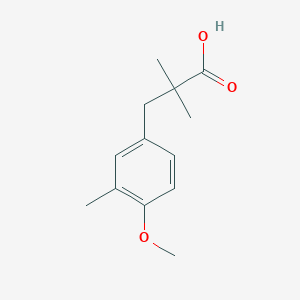 2,2-Dimethyl-3-(4-methoxy-3-methylphenyl)propanoic acid