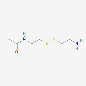 molecular formula C6H14N2OS2 B8475490 N-(2-((2-Aminoethyl)disulfanyl)ethyl)acetamide 