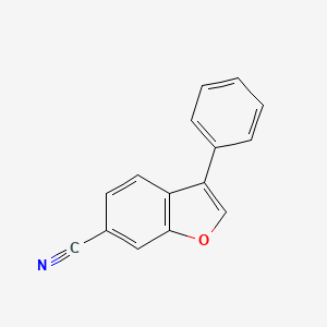 molecular formula C15H9NO B8475513 6-Cyano-3-phenylbenzofuran 