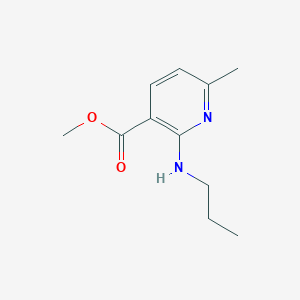 molecular formula C11H16N2O2 B8475544 Methyl-2-propylaminonicotinic acid methyl ester 