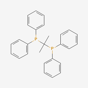 molecular formula C27H26P2 B8475622 Phosphine, (1-methylethylidene)bis[diphenyl- CAS No. 57585-26-9