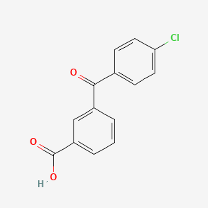 molecular formula C14H9ClO3 B8475625 3-p-Chlorobenzoyl benzoic acid 