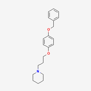 molecular formula C21H27NO2 B8475804 1-[3-(4-Benzyloxy-phenoxy)-propyl]-piperidine 
