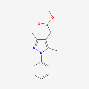 3,5-Dimethyl-1-phenyl-pyrazol-4-acetic acid methyl ester