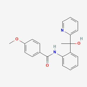 B8475837 N-{2-[1-Hydroxy-1-(pyridin-2-yl)ethyl]phenyl}-4-methoxybenzamide CAS No. 58754-50-0