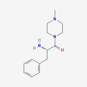 molecular formula C14H21N3O B8475962 1-[(2S)-2-amino-3-phenylpropionyl]-4-methylpiperazine 