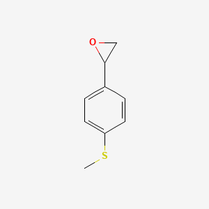 molecular formula C9H10OS B8475972 2-(4-Methylthiophenyl)oxirane 