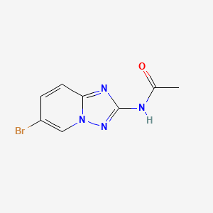 molecular formula C8H7BrN4O B8475976 N-(6-bromo-[1,2,4]triazolo[1,5-a]pyridin-2-yl)acetamide 