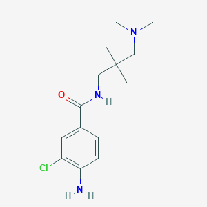 molecular formula C14H22ClN3O B8475983 4-amino-3-chloro-N-(3-dimethylamino-2,2-dimethyl-propyl)benzamide 