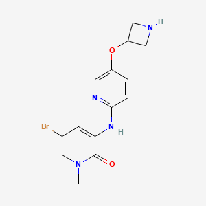 3-(5-(Azetidin-3-yloxy)pyridin-2-ylamino)-5-bromo-1-methylpyridin-2(1H)-one