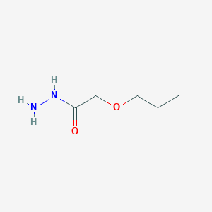 molecular formula C5H12N2O2 B8475992 Propoxyacetic acid hydrazide 