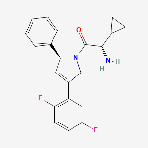 (1S)-1-Cyclopropyl-2-[(2S)-4-(2,5-difluorophenyl)-2-phenyl-2,5-dihydro-1H-pyrrol-1-YL]-2-oxoethanamine
