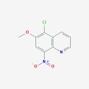 molecular formula C10H7ClN2O3 B8476077 5-Chloro-6-methoxy-8-nitroquinoline 