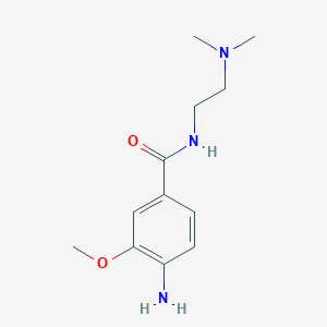molecular formula C12H19N3O2 B8476144 4-amino-N-(2-(dimethylamino)ethyl)-3-methoxybenzamide 